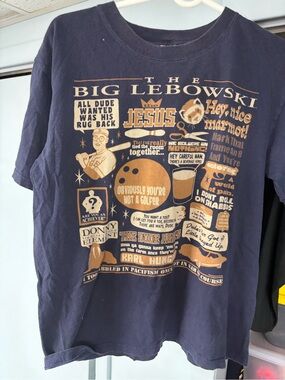 The Big Lebowski Graphic universal studios Movie Promotional shirt size small